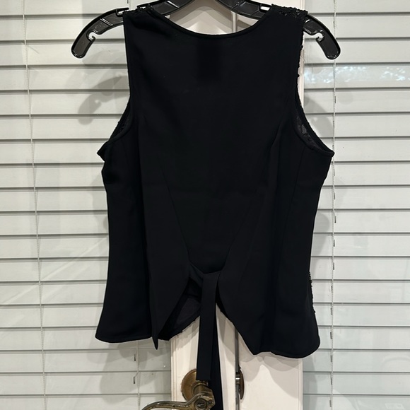 GIORGIO ARMANI LE COLLEZIONE BLACK SEQUIN VEST - Picture 4 of 4